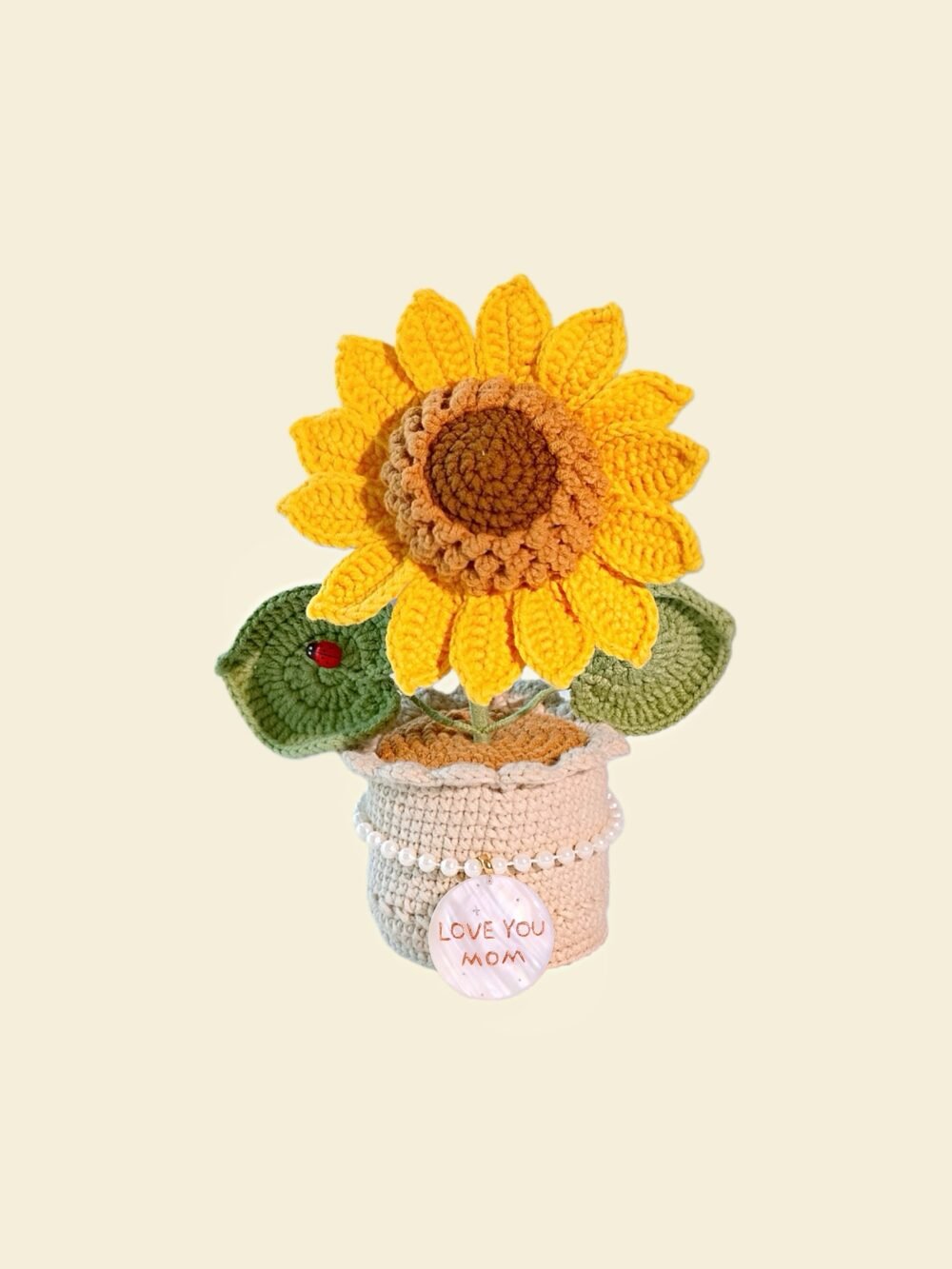 11 Custom Seashell Crochet Sunflower