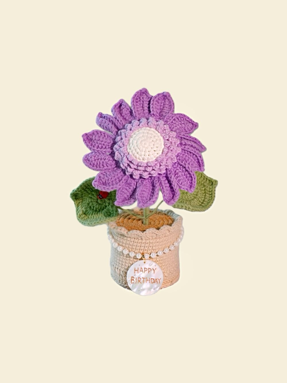 16 Custom Seashell Crochet Sunflower