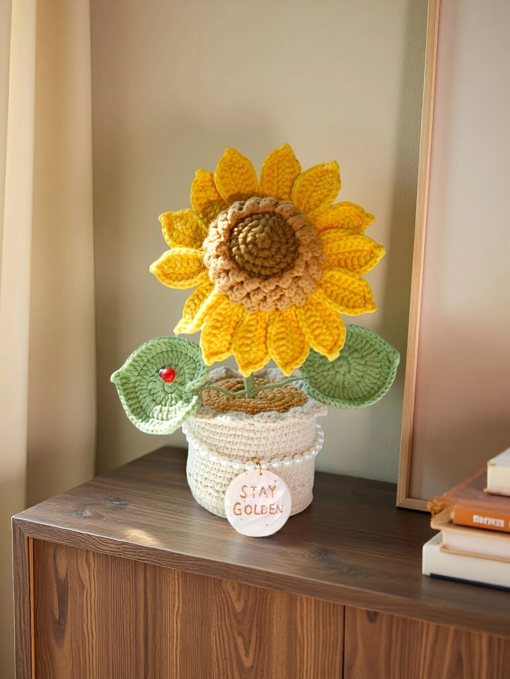 21 Custom Seashell Crochet Sunflower