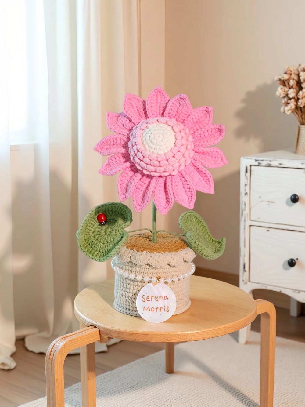 22 Custom Seashell Crochet Sunflower