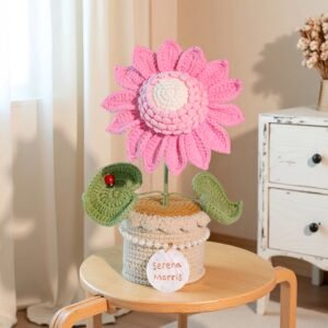 22 Custom Seashell Crochet Sunflower