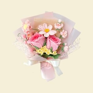 4 Crochet Rose Bouquet