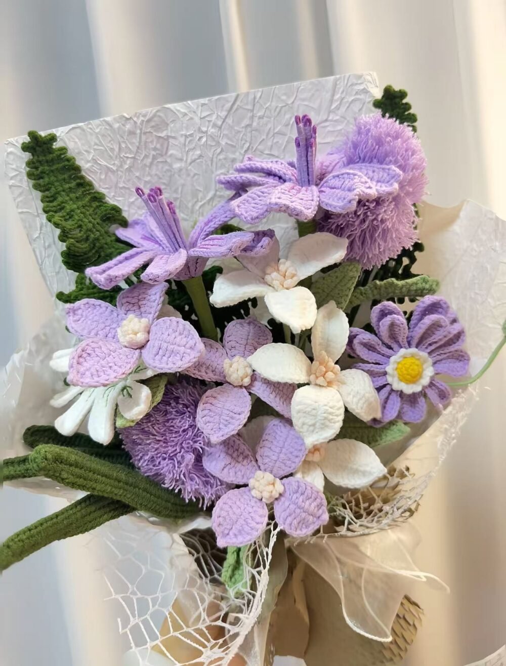 7 Crochet Lewisia Bouquet