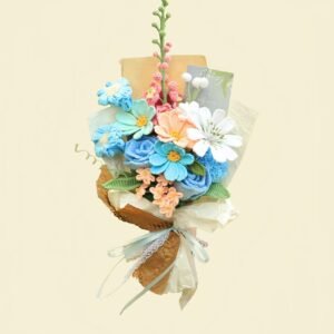 blue55 Crochet Delphinium Bouquet