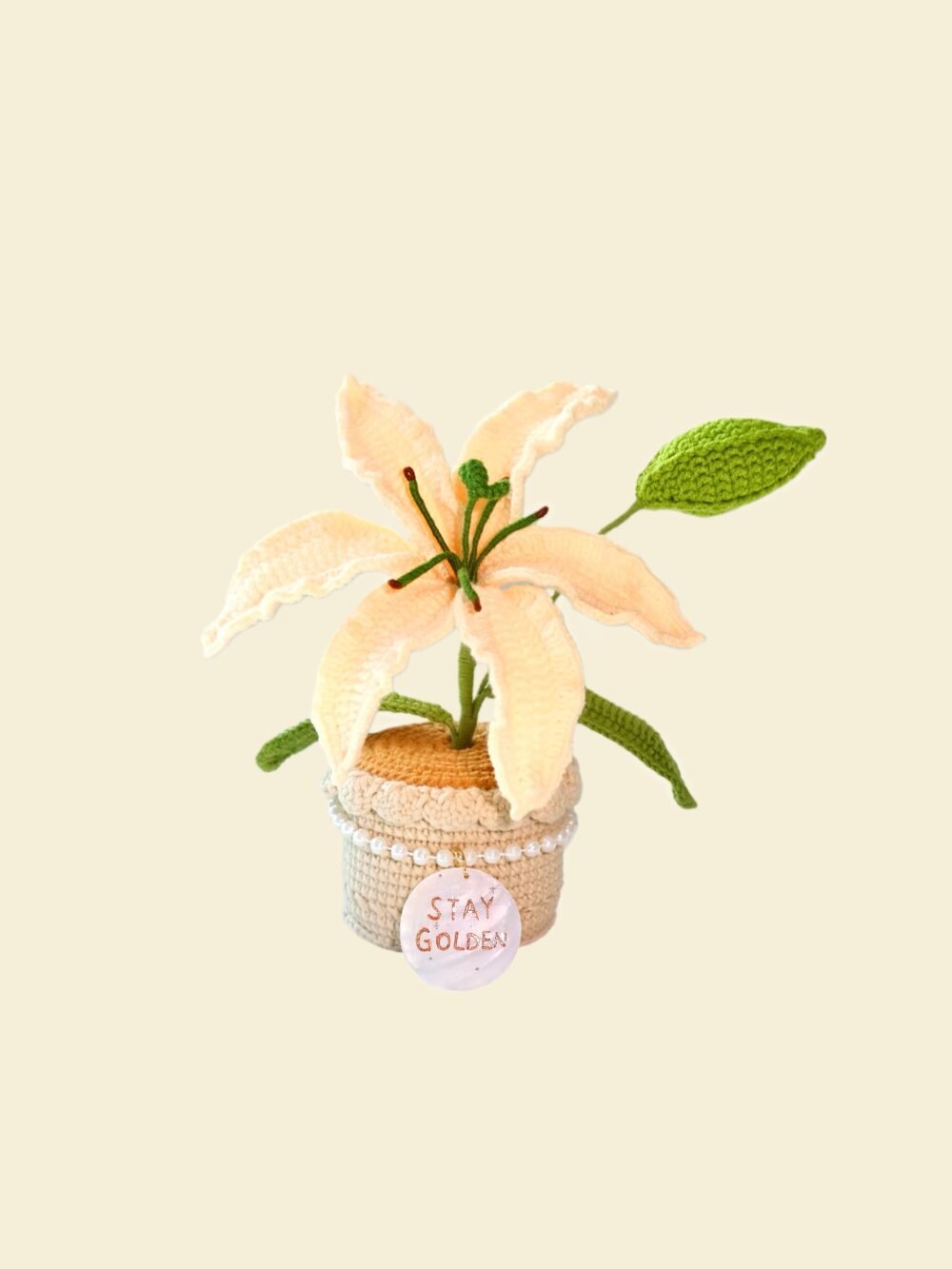 lily3 Custom Seashell Crochet Lily