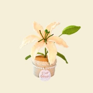 lily3 Custom Seashell Crochet Lily