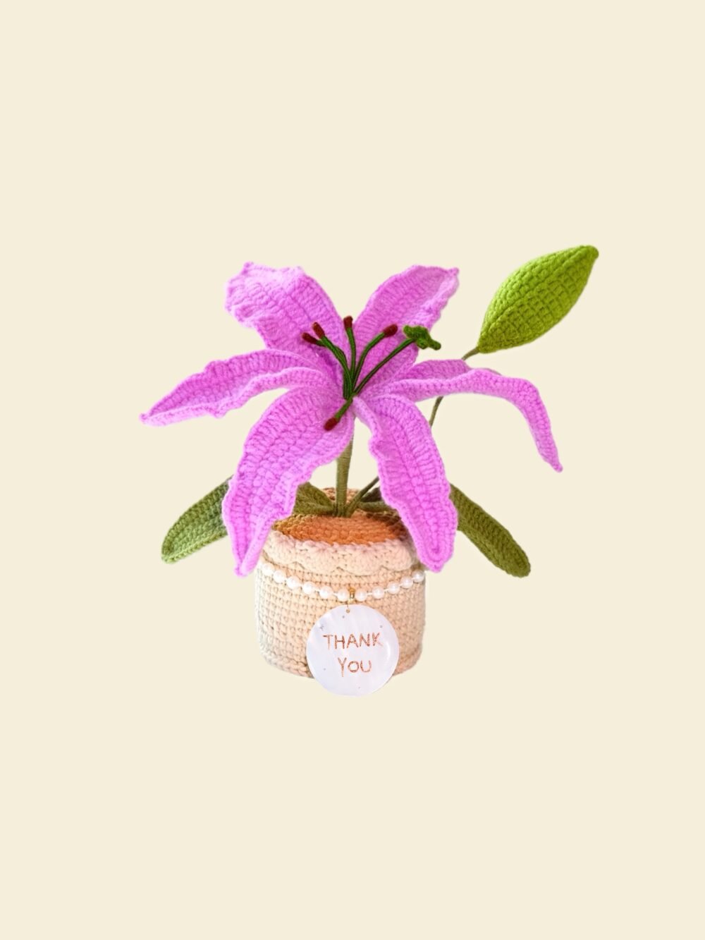 lily4 Custom Seashell Crochet Lily