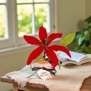 lily4 Custom Wood Sign Crochet Sunflower