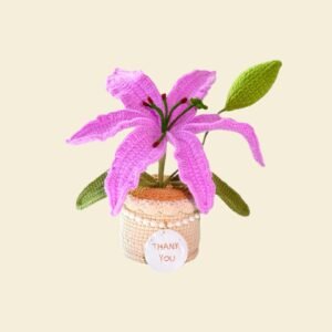 lily4 Custom Seashell Crochet Lily