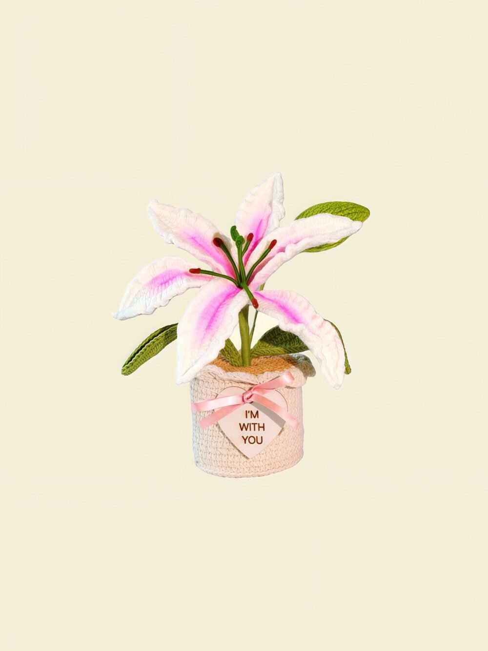 lily5 Custom Wood Sign Crochet Sunflower