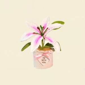 lily5 Custom Wood Sign Crochet Sunflower