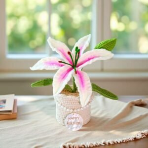 lily6 Custom Seashell Crochet Lily