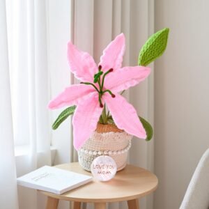 lily7 Custom Seashell Crochet Lily