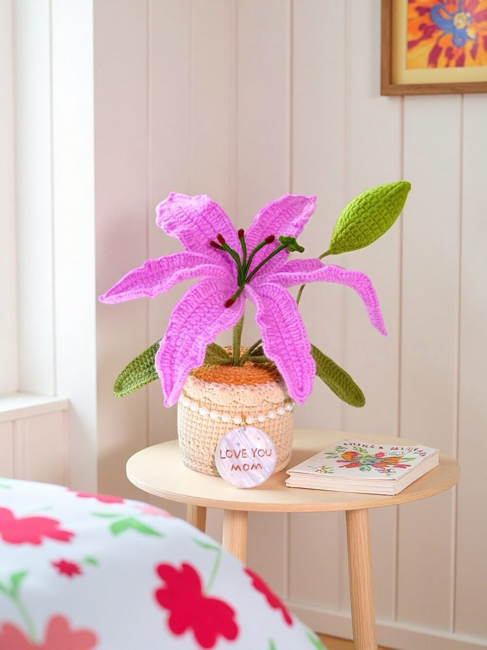 lily8 Custom Seashell Crochet Lily