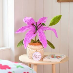 lily8 Custom Seashell Crochet Lily