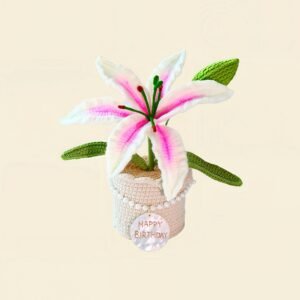 lily9 Custom Seashell Crochet Lily