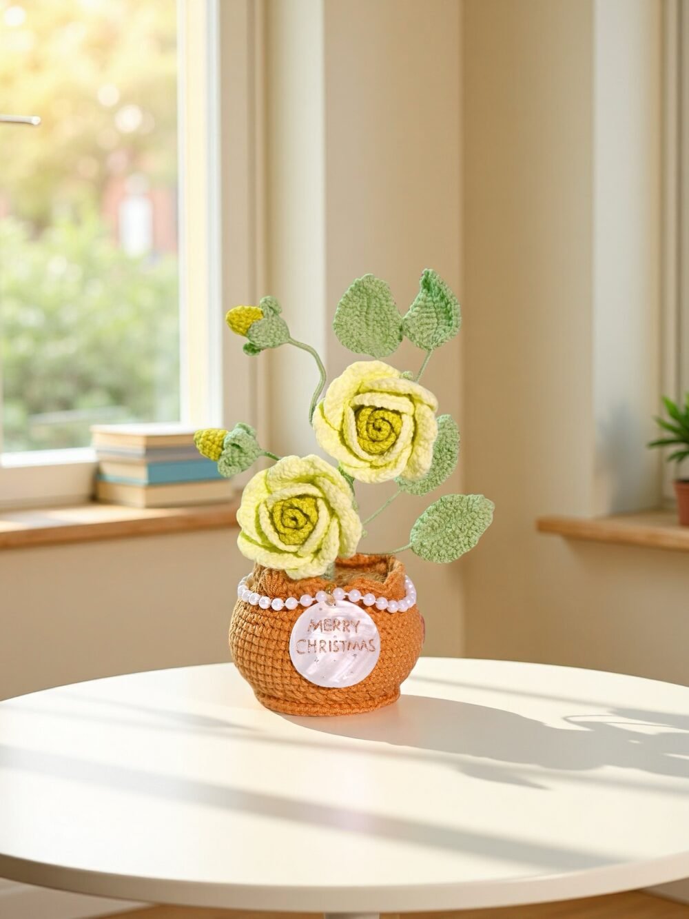 Custom Seashell Crochet Rose