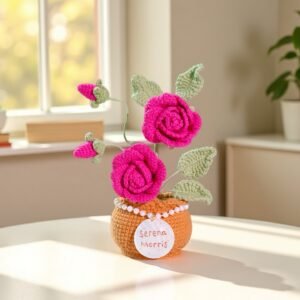 Custom Seashell Crochet Rose