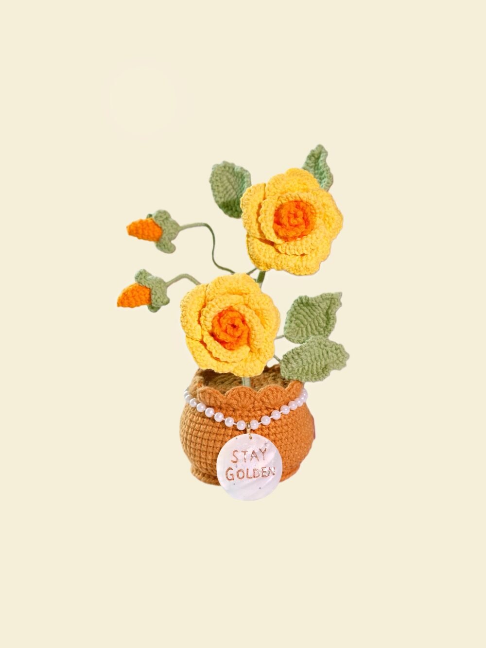 Custom Seashell Crochet Rose