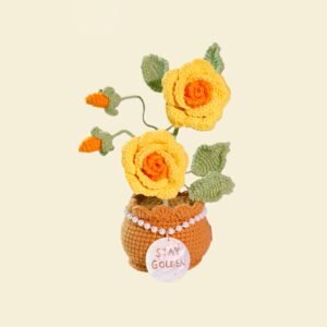 Custom Seashell Crochet Rose