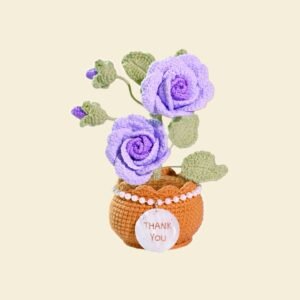 Custom Seashell Crochet Rose