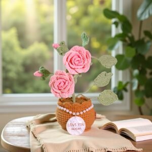 Custom Seashell Crochet Rose