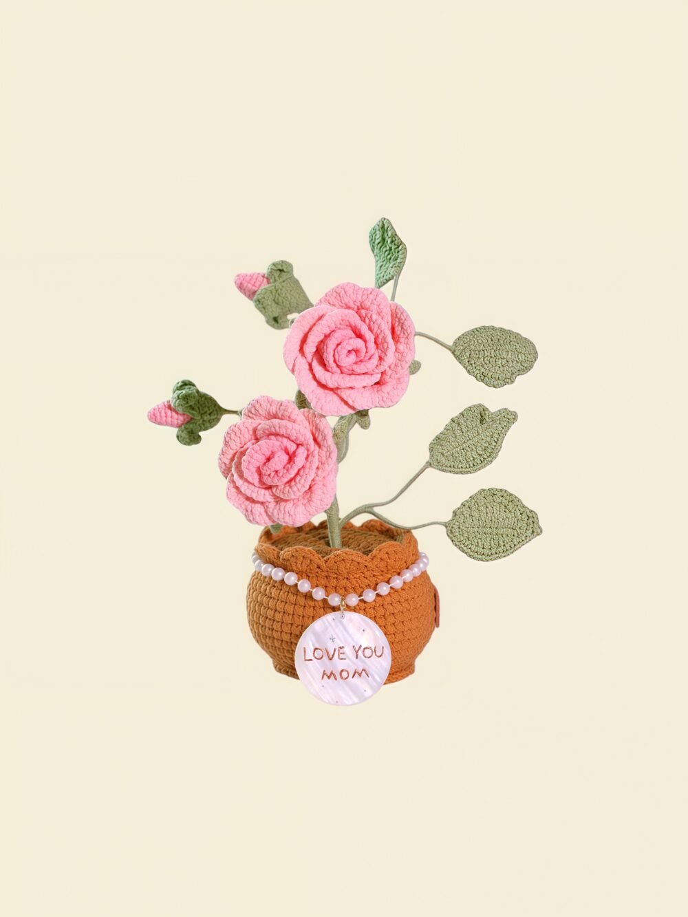 Custom Seashell Crochet Rose