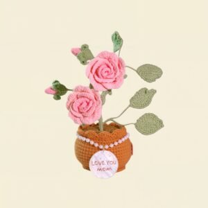 Custom Seashell Crochet Rose